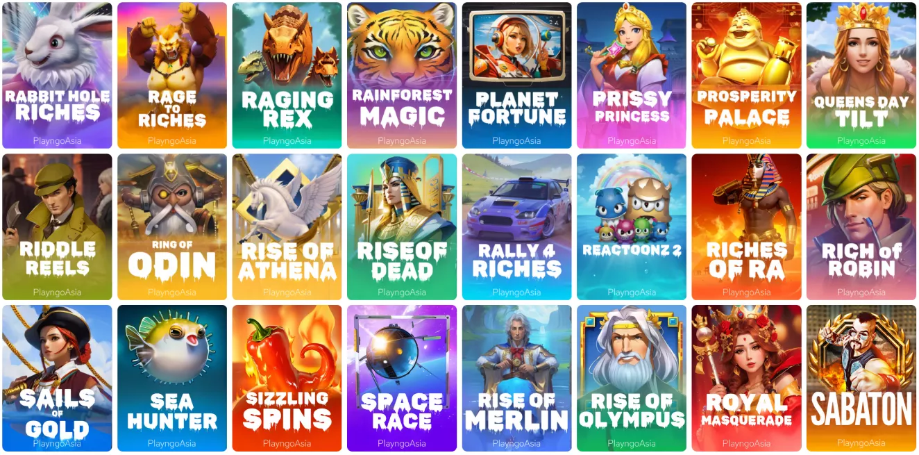 Wide variety of slot games at Valor Casino from top providers